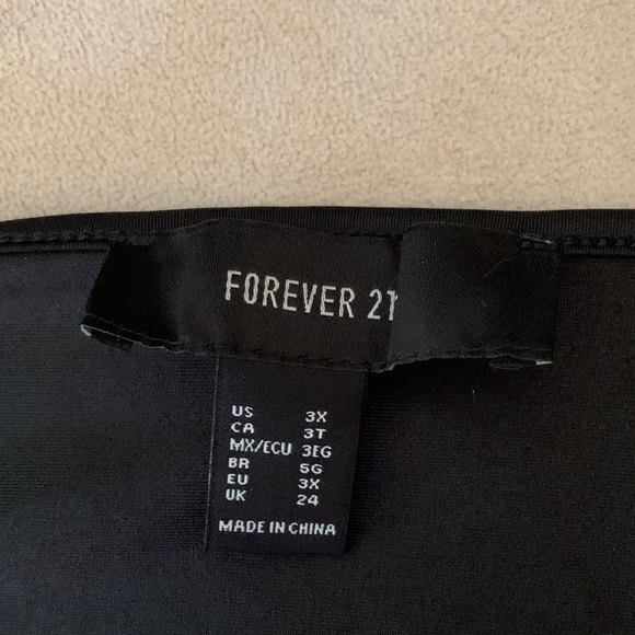 Forever21 plus size rhinestone-trim bodysuit - Picture 3 of 3